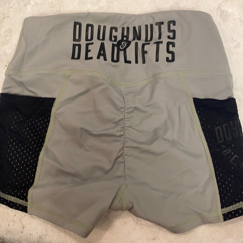 Doughnuts and Deadlifts Workout Shorts